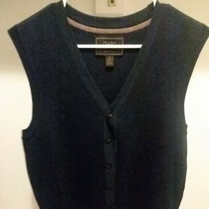 Jos. A. Bank Reserve Navy Blue Marino Wool Button